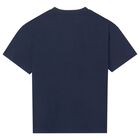Boys Navy Blue T-Shirt, 1, hi-res