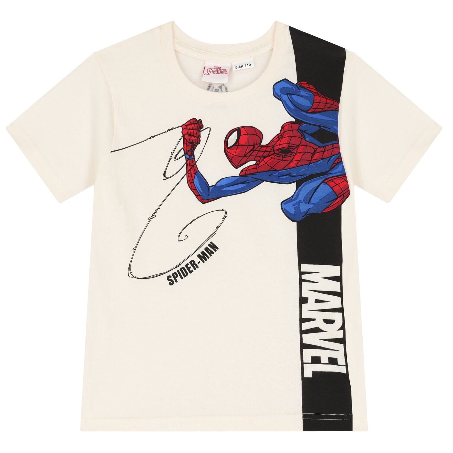 Boys Ivory & Green Spiderman Shorts Set, 1, hi-res