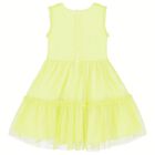 Girls Yellow Tulle Dress, 1, hi-res
