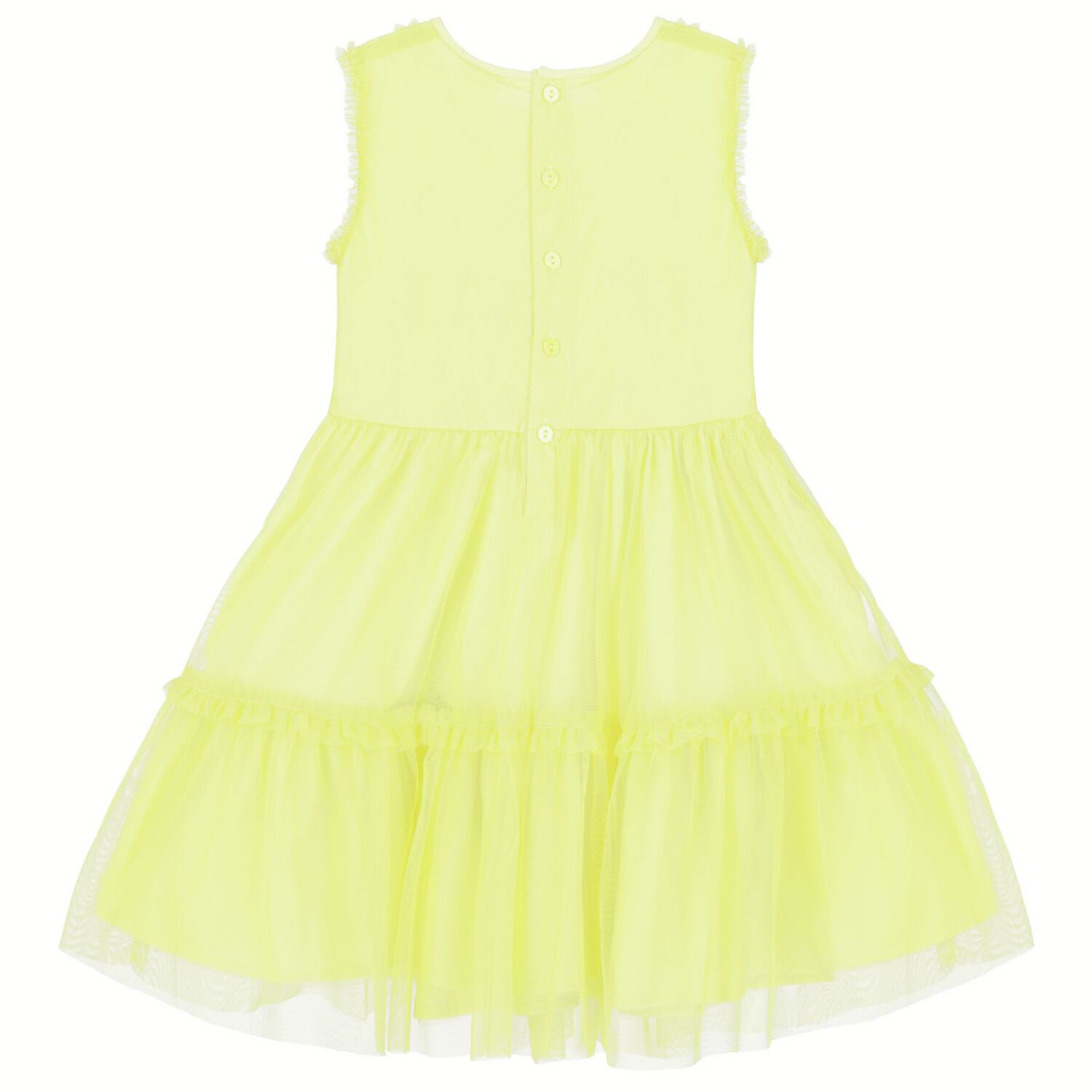 Girls Yellow Tulle Dress, 1, hi-res image number null