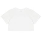 Girls White Logo Rhinestones T-Shirt, 2, hi-res