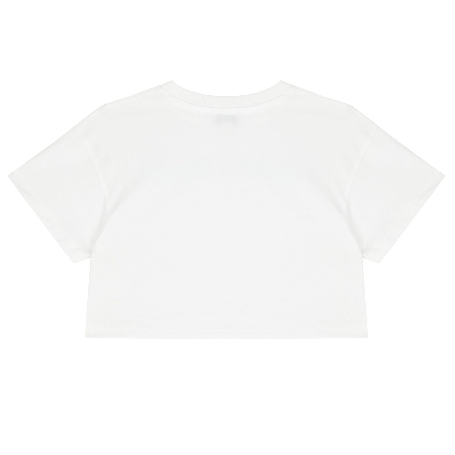 Girls White Logo Rhinestones T-Shirt, 2, hi-res image number null