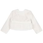 Younger Girls White Fur Coat, 1, hi-res