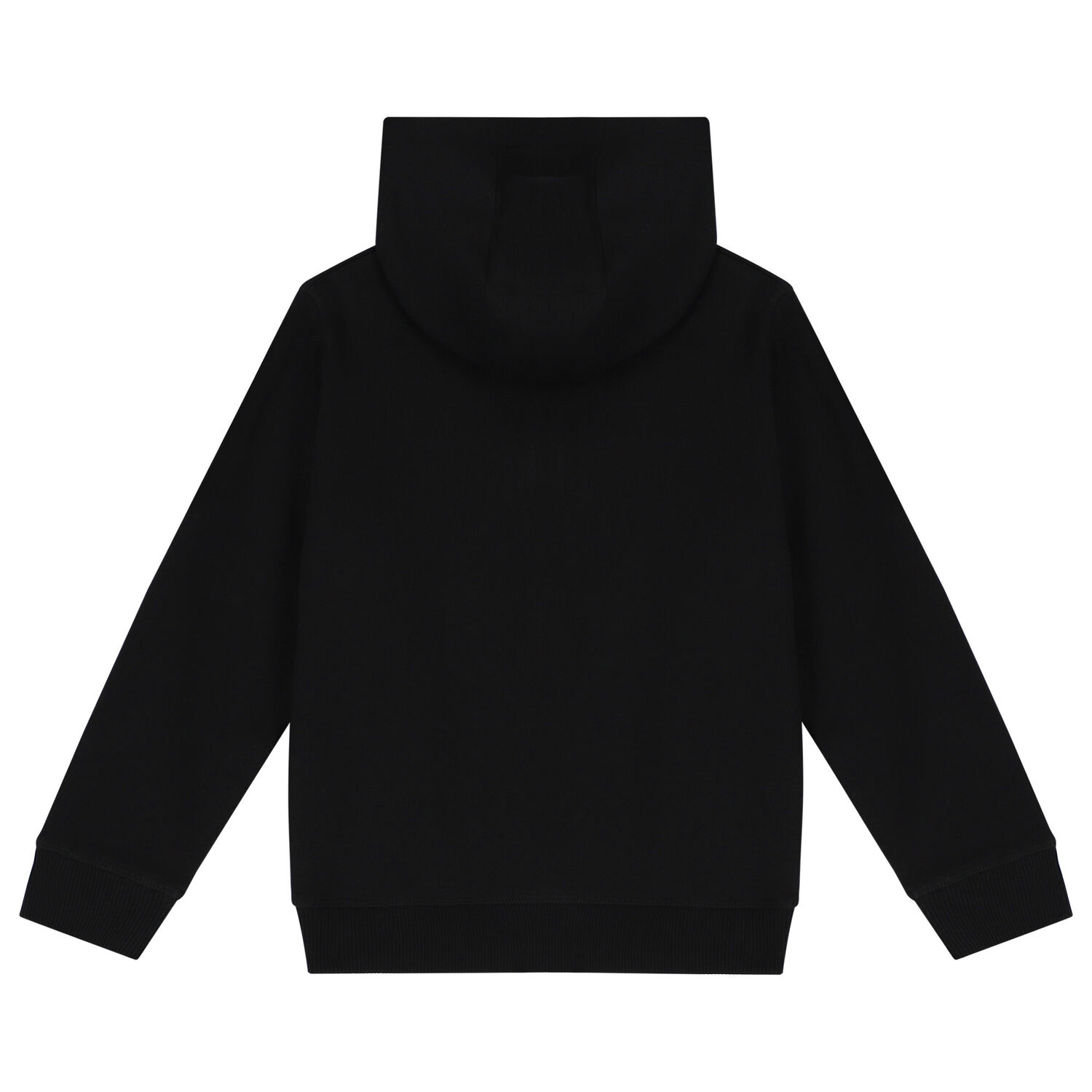 Boys Black Logo Hooded Top, 1, hi-res