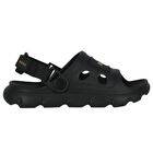 Boys Black Logo Sandals, 1, hi-res