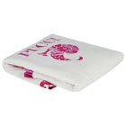 Baby Girls White & Purple Ruffled Iride Blanket, 1, hi-res