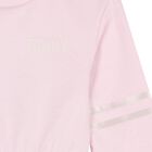 Girls Pink Logo Dress, 2, hi-res