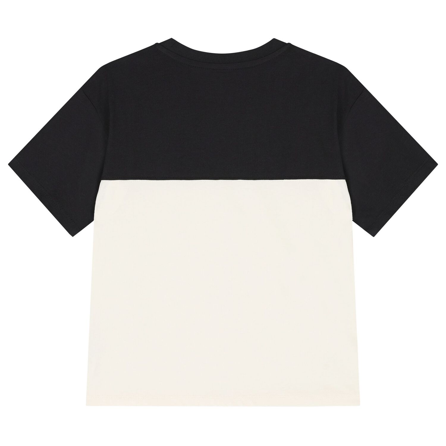 Boys Black & Ivory Cotton T-Shirt, 1, hi-res image number null