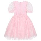 Girls Pink Polka Dot Dress, 1, hi-res