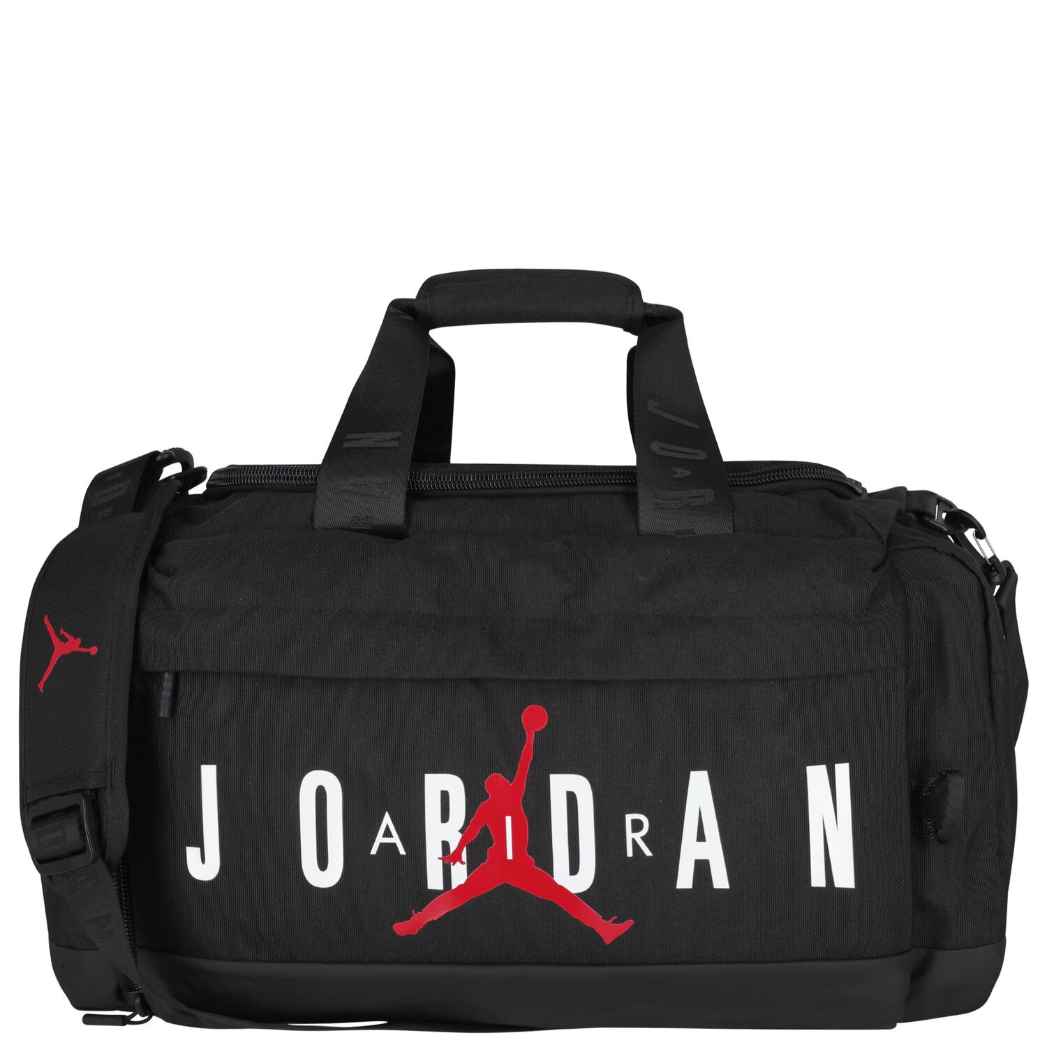 Black Jordan Logo Duffle Bag, 1, hi-res image number null