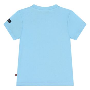 Younger Boys Blue Logo T-Shirt