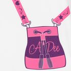 Girls White & Pink Hooded Leggings Set, 1, hi-res