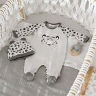 Grey Babygrow & Hat Set, 1, hi-res