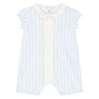 Blue & White Baby Romper, 1, hi-res
