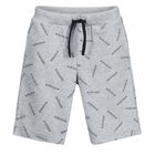 Boys Grey Logo Shorts, 1, hi-res