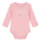 Baby Girls Pink & Ivory Logo Bodsuits (3-Pack), 1, hi-res