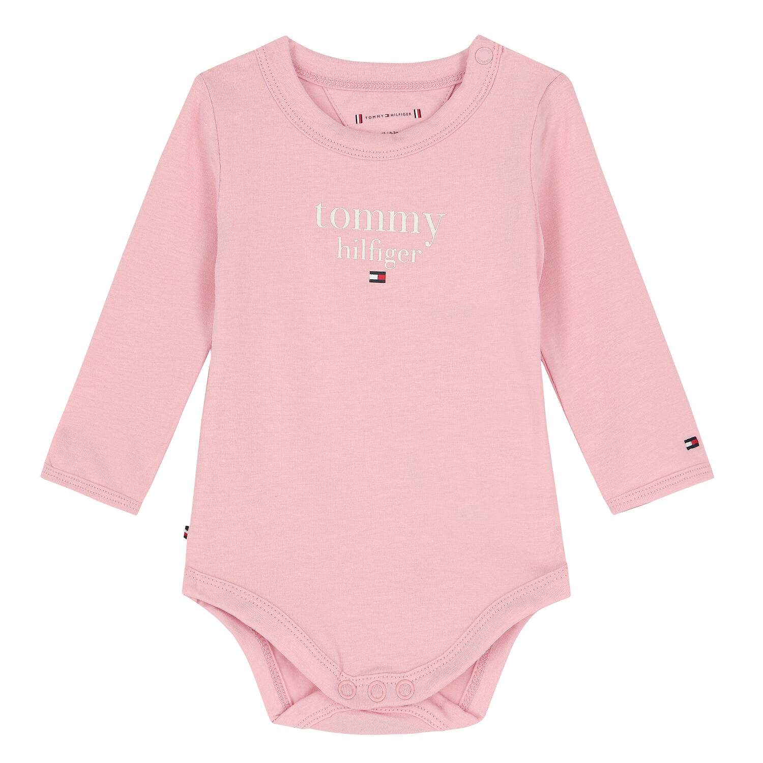 Baby Girls Pink & Ivory Logo Bodsuits (3-Pack), 1, hi-res