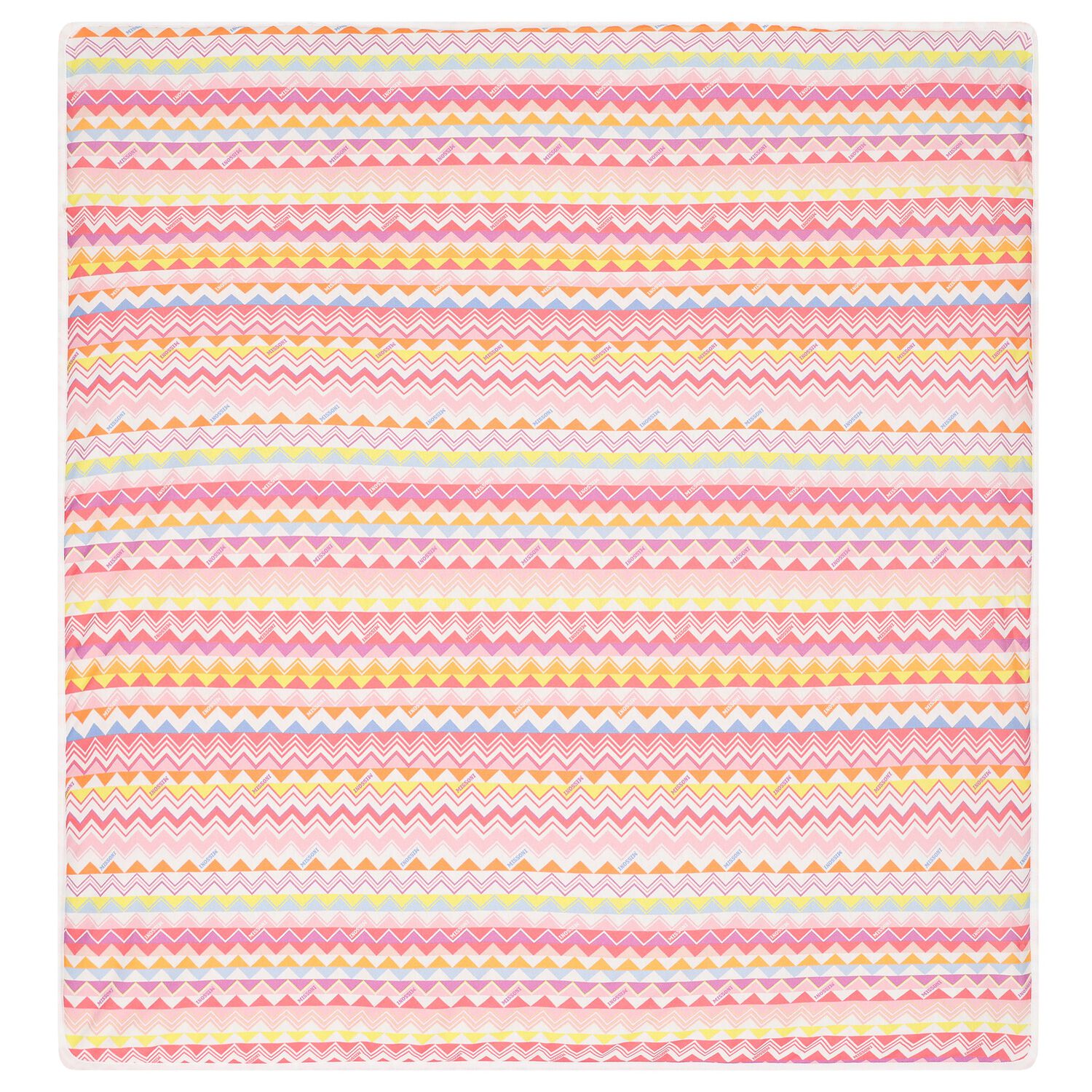 Baby Girls Multi-Coloured Logo Blanket, 1, hi-res