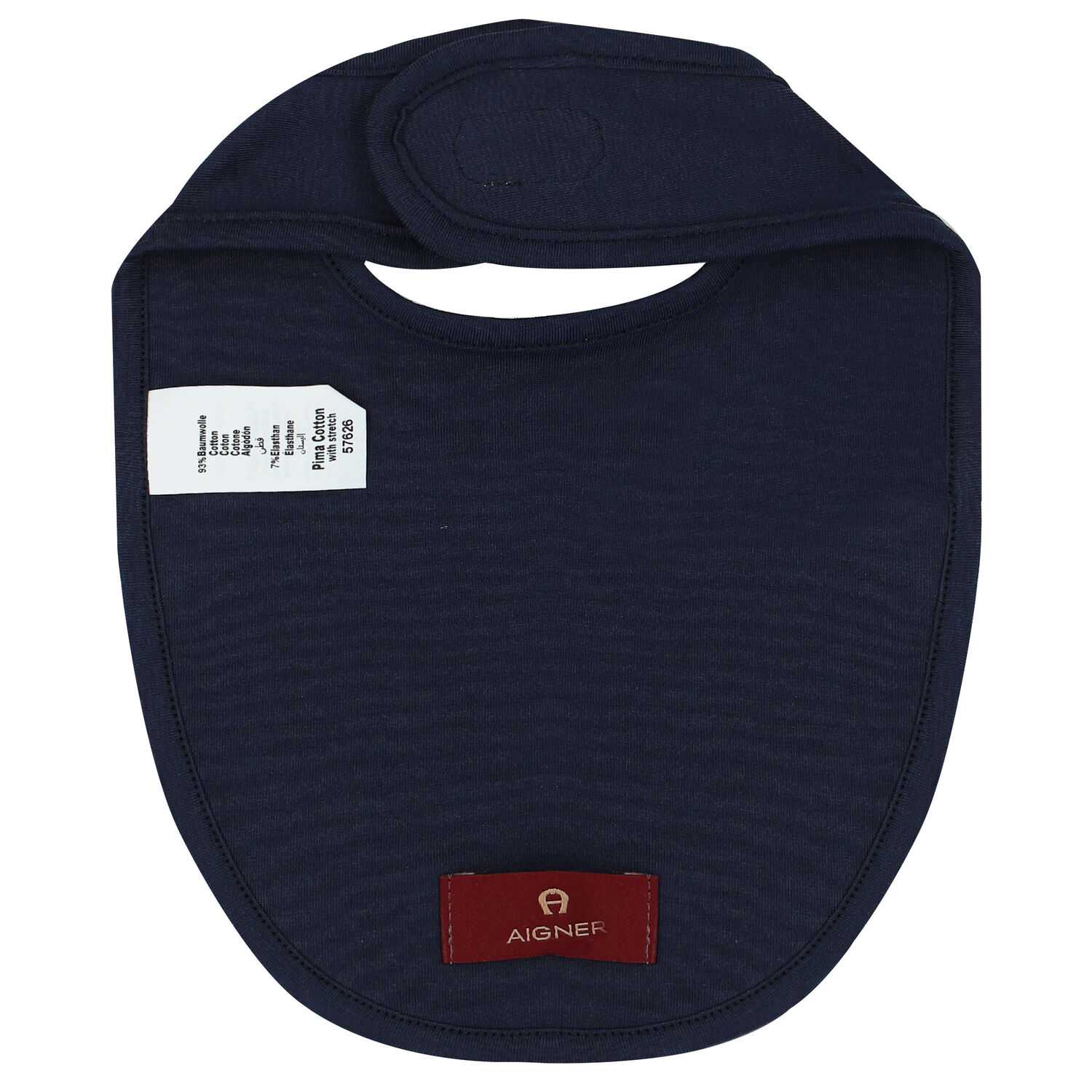 Navy Blue & Gold Logo Baby Bib, 2, hi-res