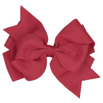 Girls Red Bow Hairclip