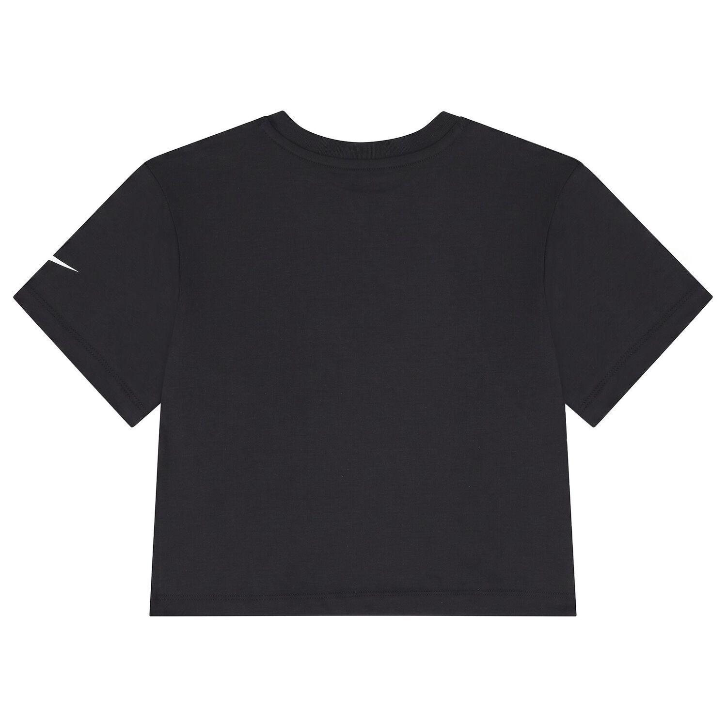 Girls Black Logo T-Shirt, 1, hi-res
