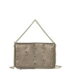 Girls Gold & Beige Studded Bag, 1, hi-res