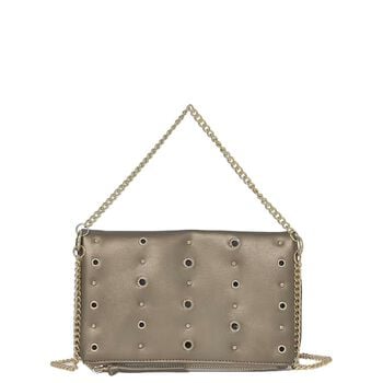 Girls Gold & Beige Studded Bag