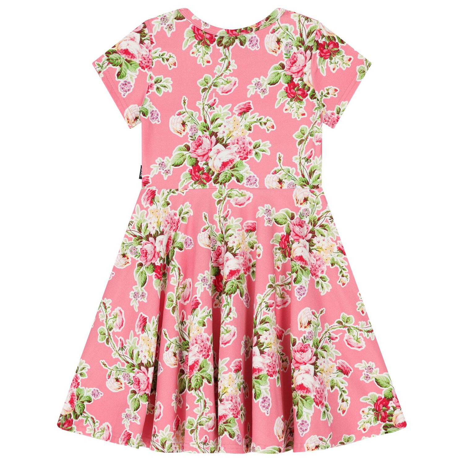 Girls Pink Floral Dress, 1, hi-res