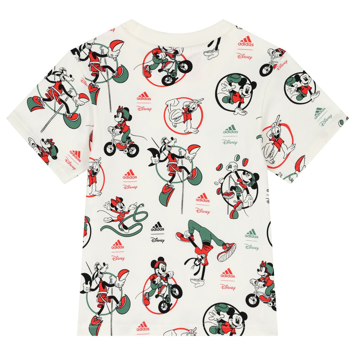 Ivory & Red Disney Logo Shorts Set, 1, hi-res