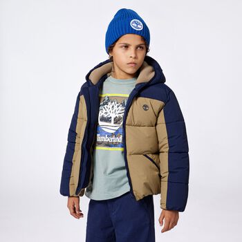 Boys Green Logo Long Sleeve Top