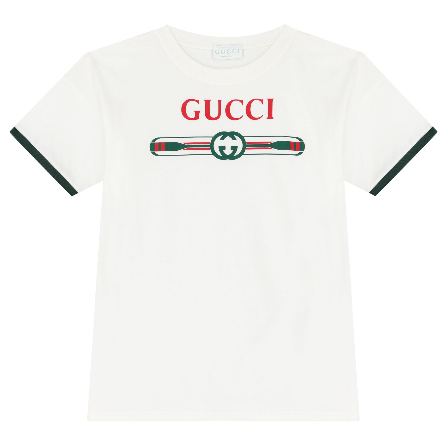 White Cotton Logo T-Shirt, 1, hi-res