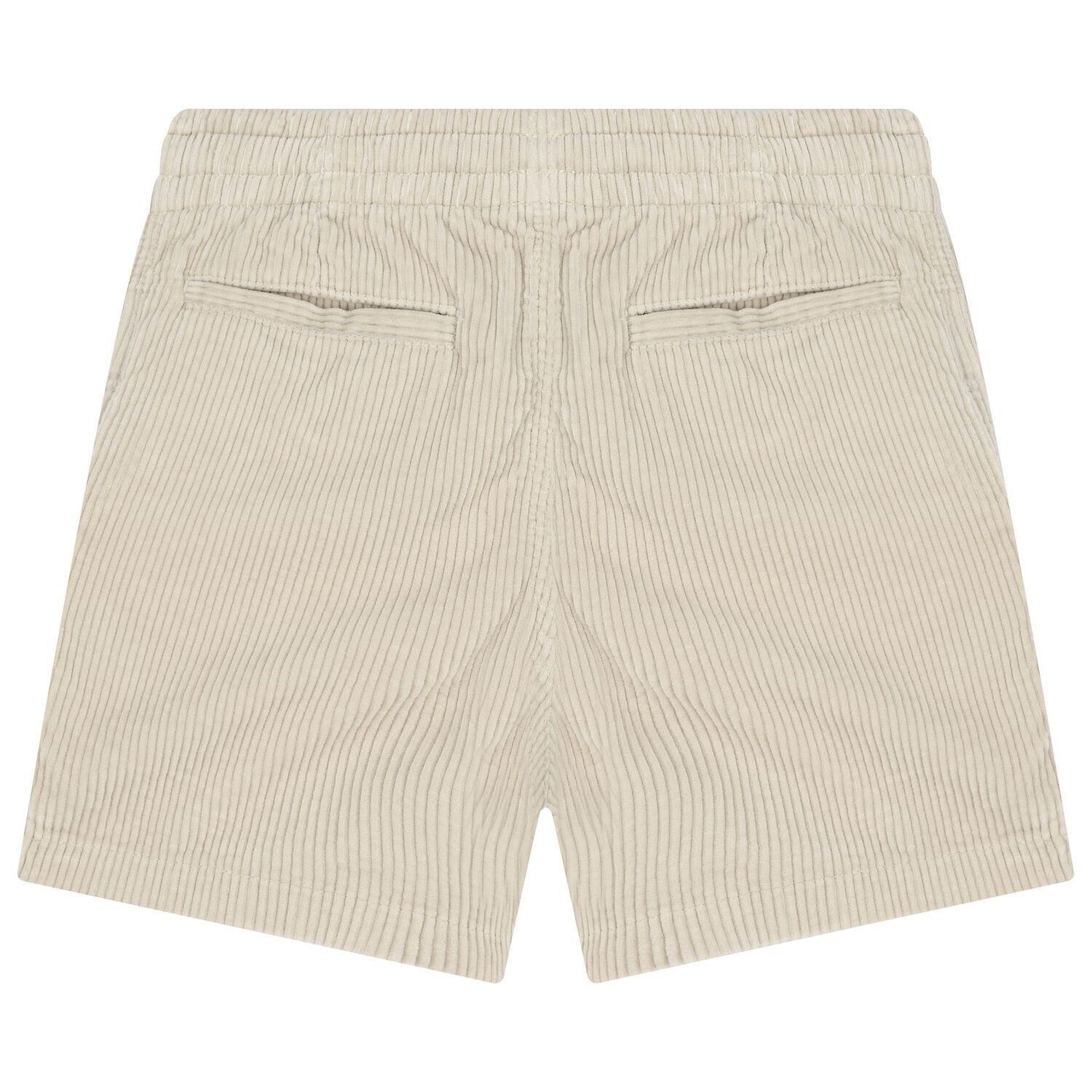 Boys Beige Logo Corduroy Shorts, 1, hi-res