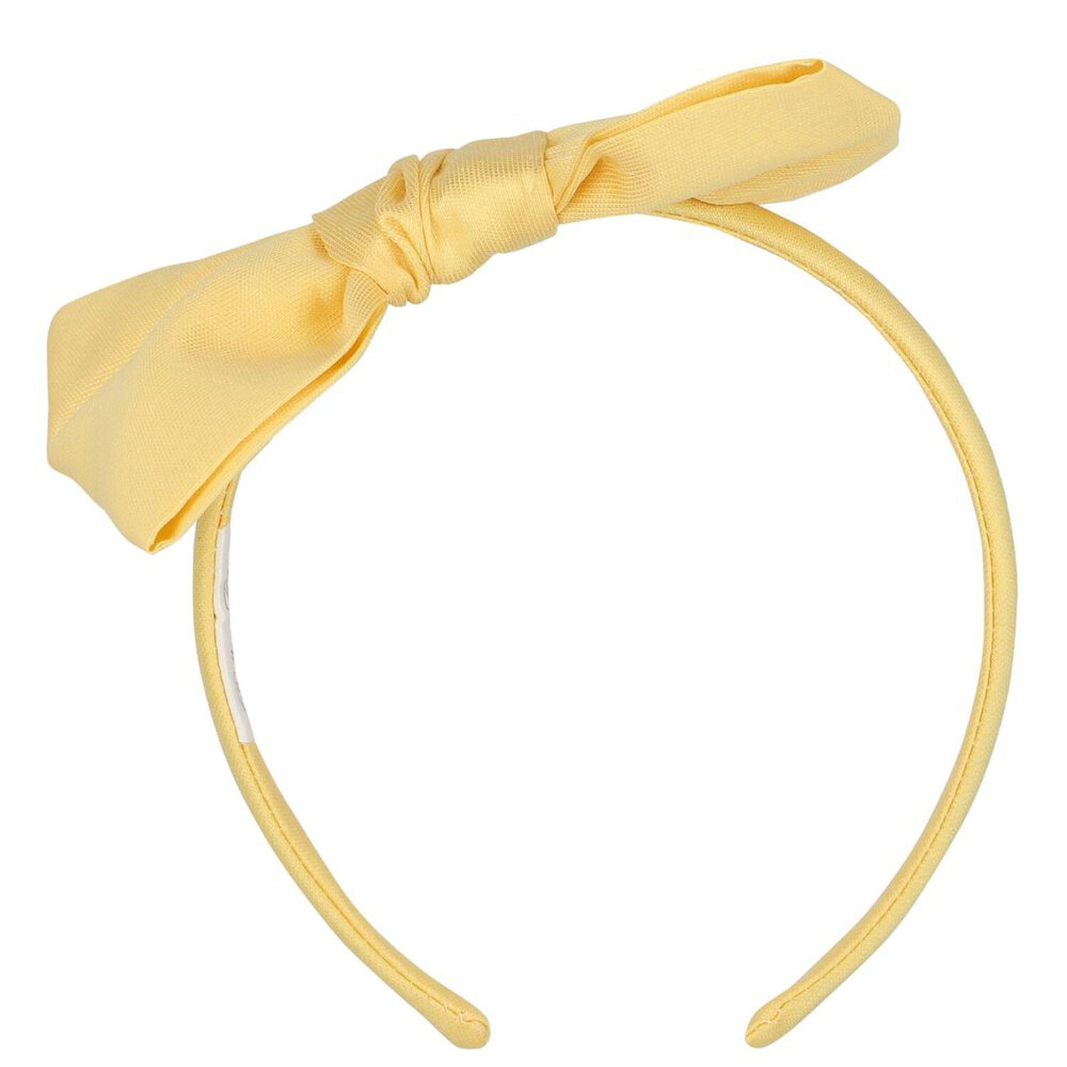 Girls Yellow Bow Headband, 1, hi-res image number null