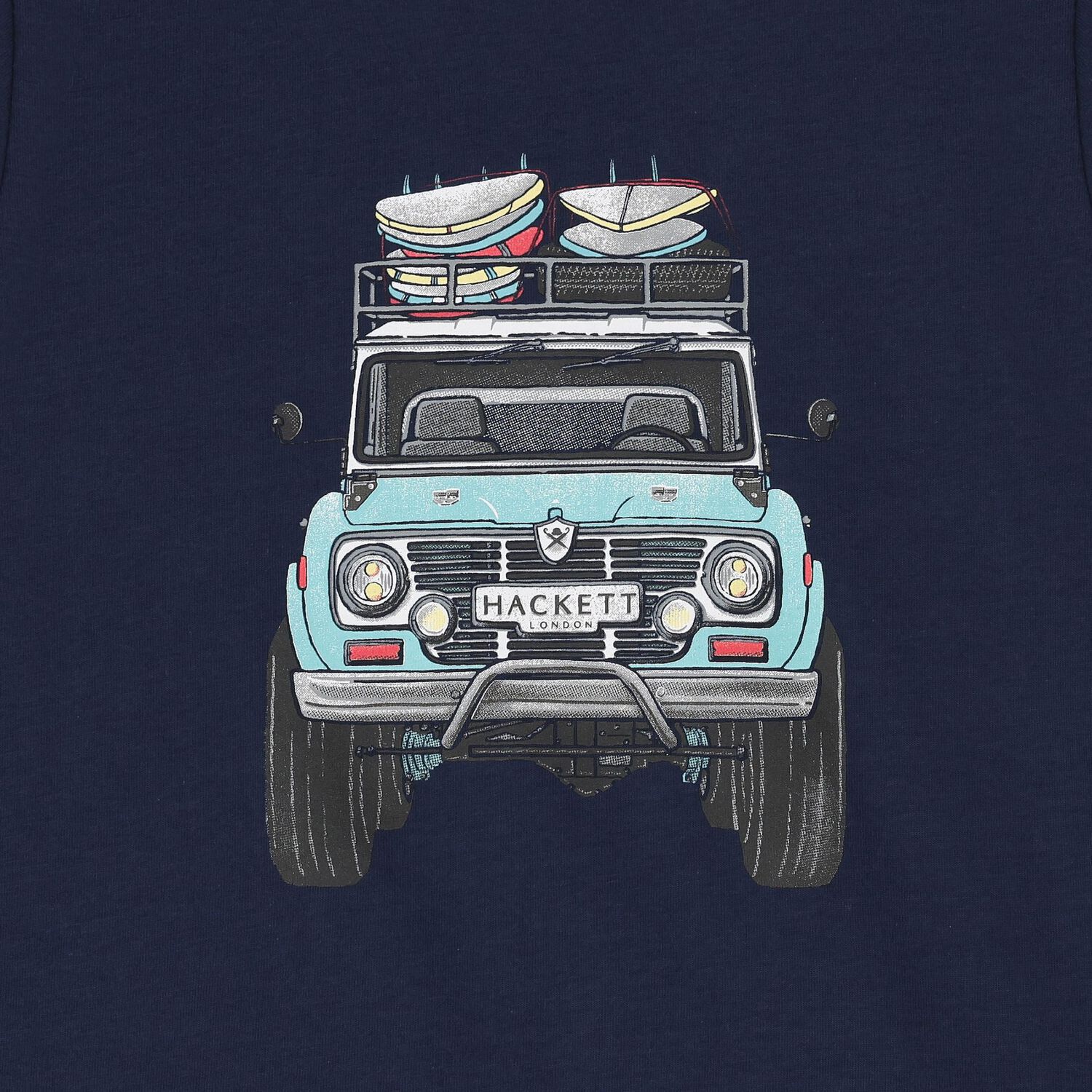 Boys Navy Blue Logo T-Shirt, 1, hi-res