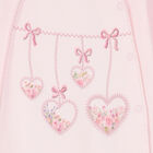 Baby Girls Pink Hearts Babygrow, 1, hi-res