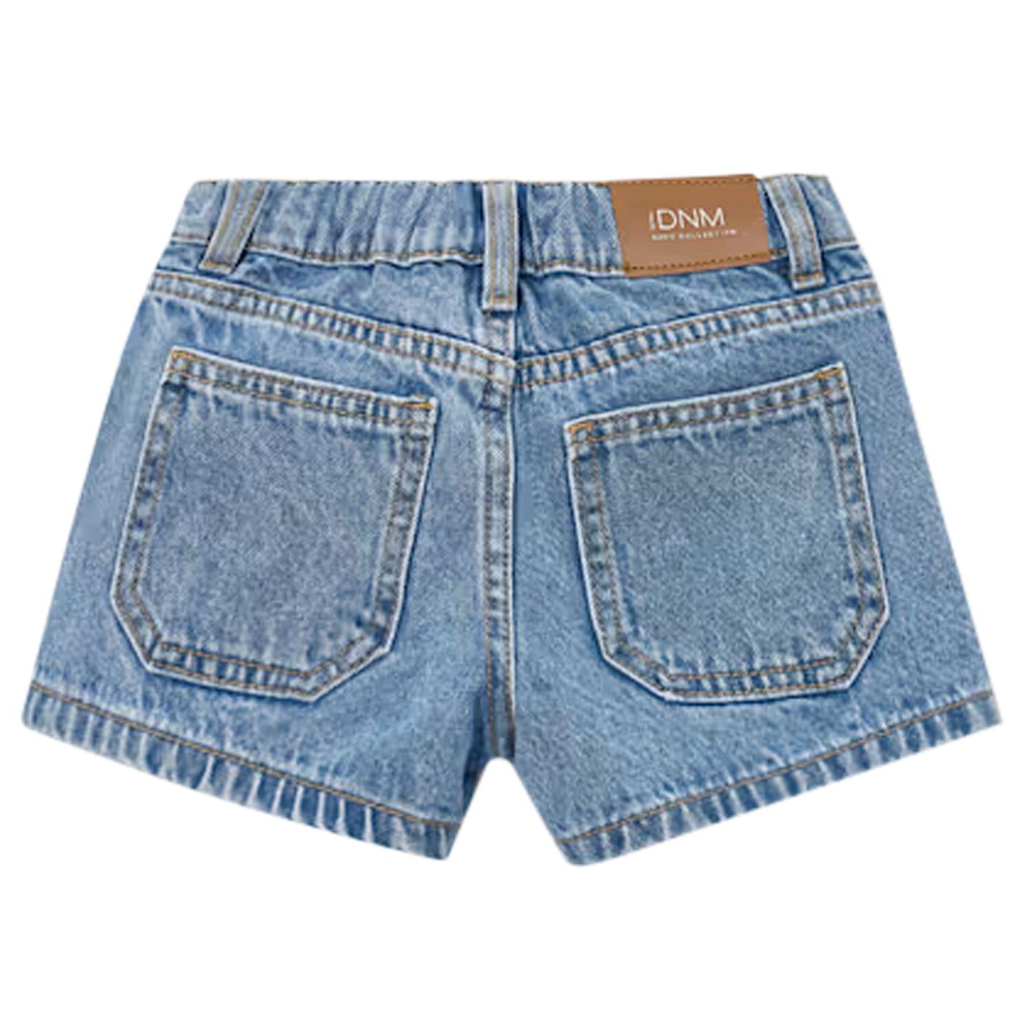 Girls Blue Denim Shorts, 1, hi-res