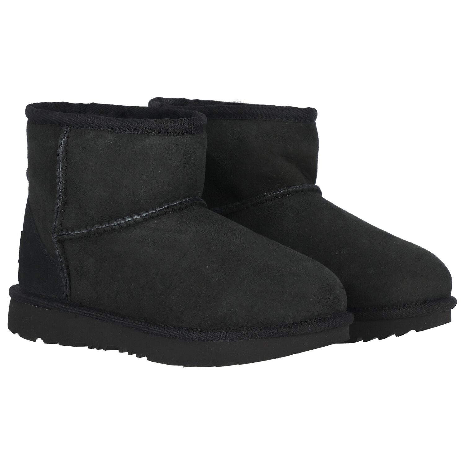 Black Classic Mini II Suede Boots, 1, hi-res
