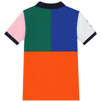 Boys Multi-Colored Logo Polo Shirt