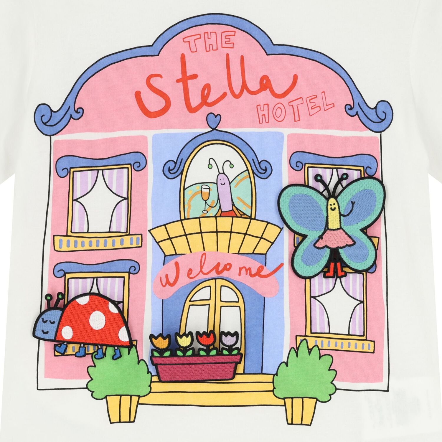 Girls Ivory Hotel T-Shirt , 1, hi-res