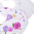 Baby Girls White Floral Bibs ( 2-Pack ), 1, hi-res
