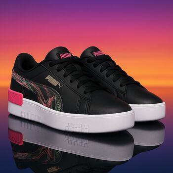 Girls Black Jada Vacay Queen Trainers
