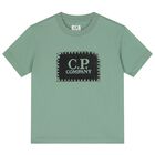 Boys Green Logo T-Shirt, 1, hi-res