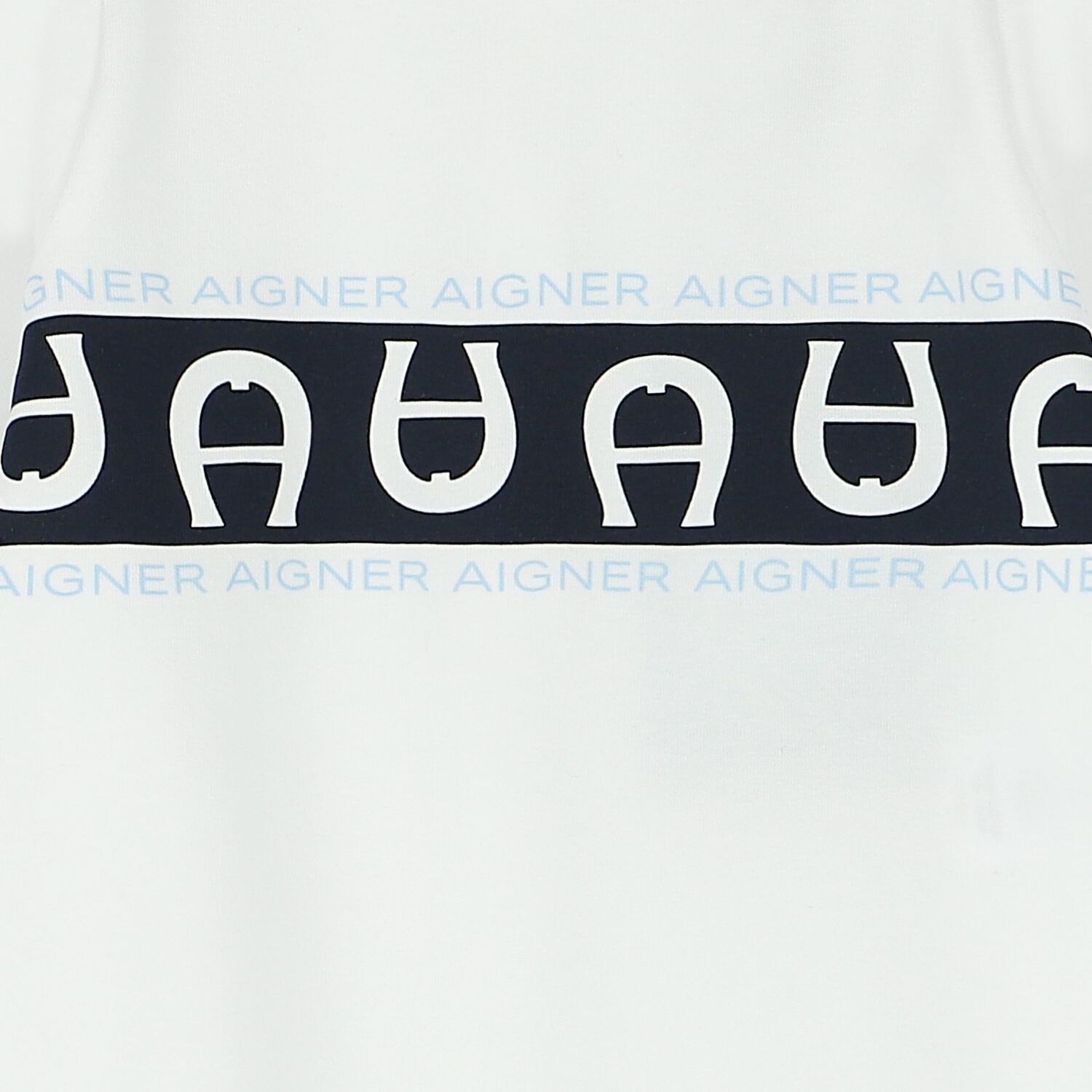 Baby Boys White Logo Babygrow, 1, hi-res