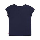 Girls Navy Blue 'Billieblush' T-shirt, 1, hi-res