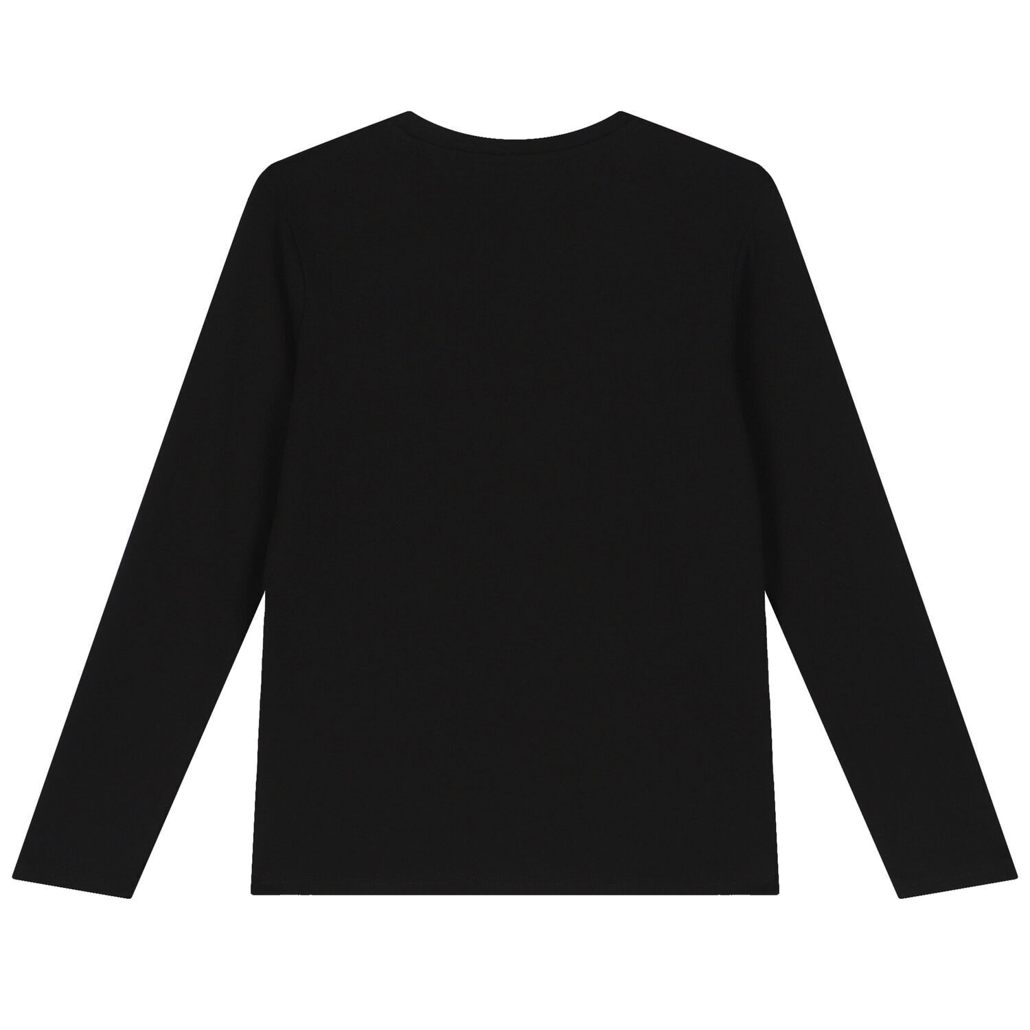 Boys Black Logo Long Sleeve Top, 1, hi-res image number null