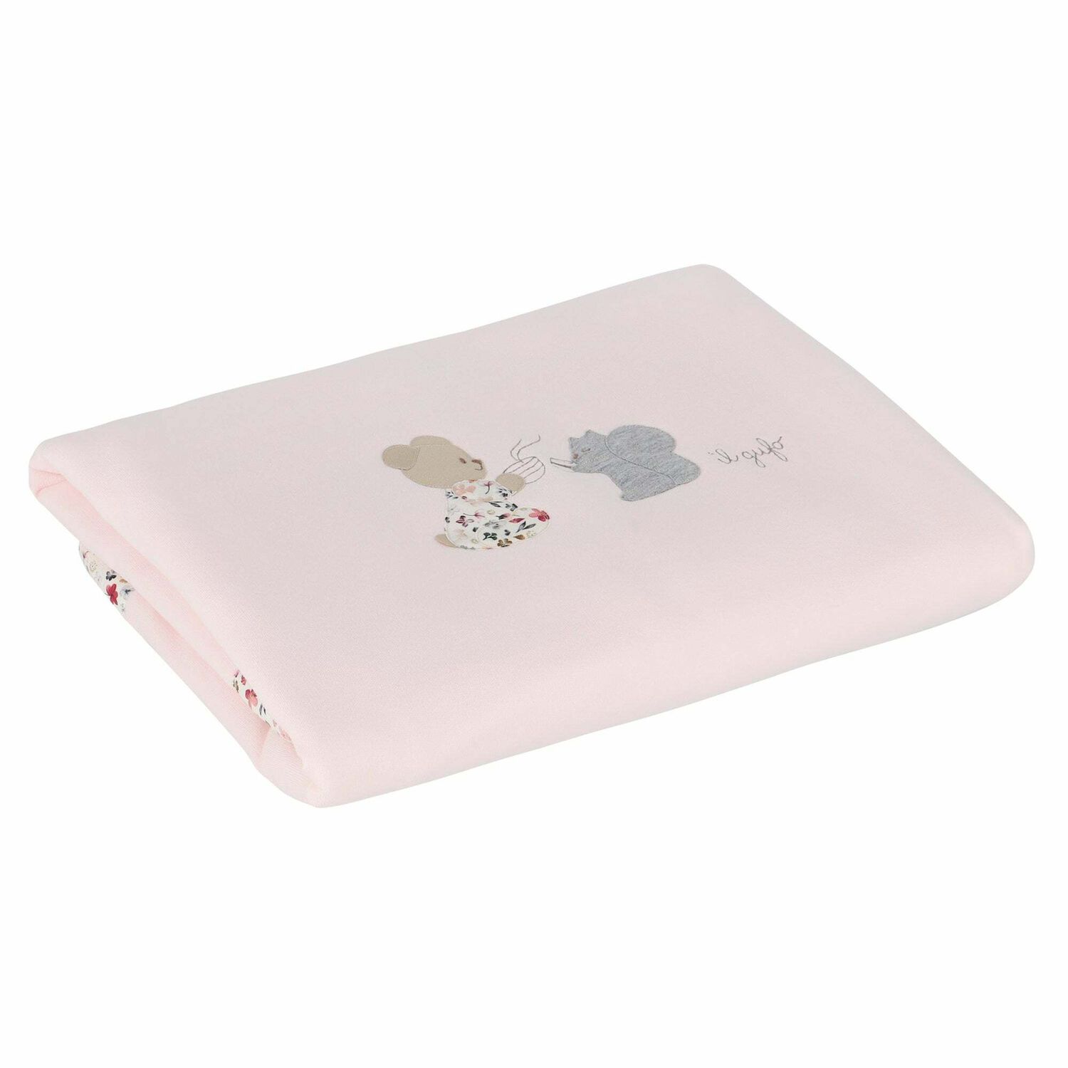 Baby Girls Pink Animals Blanket, 1, hi-res