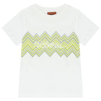 Boys White Logo T-Shirt