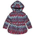 Girls Multi-Colored Zig Zag Padded Coat, 1, hi-res