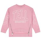 Girls Pink Logo Sweatshirt, 1, hi-res