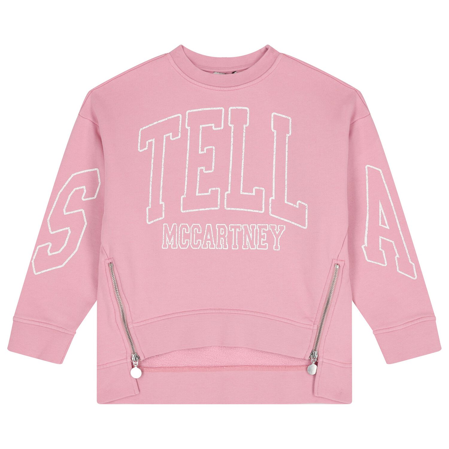 Girls Pink Logo Sweatshirt, 1, hi-res